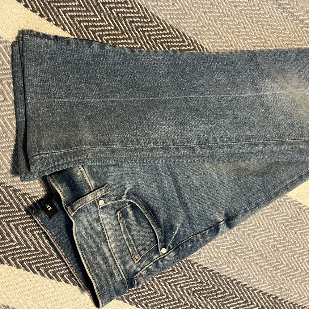 Express Blue Flare Wide Leg Jeans
